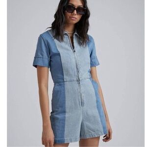 Afends denim romper